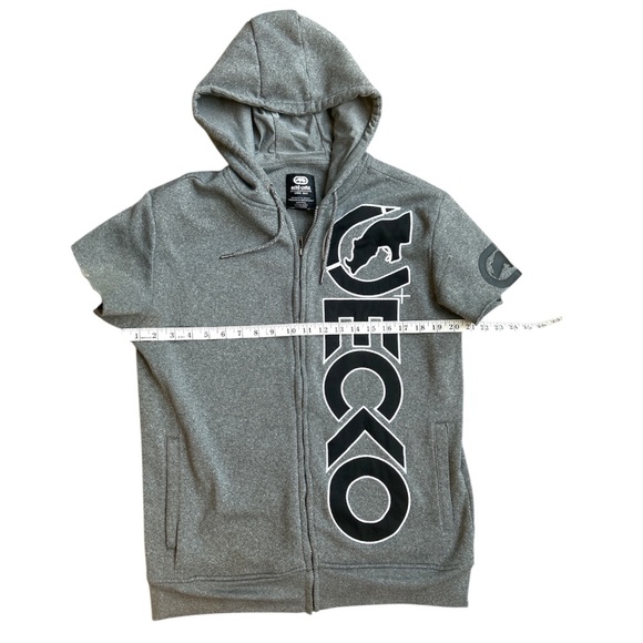 Men’s Echo Unlimited Hoodie Cut Off Zip Up Size M - Picture 2 of 3